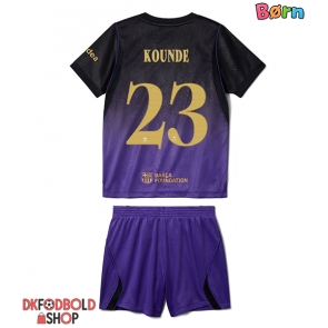 Barcelona Jules Kounde #23 Udebanesæt Børn 2026-27 Kort ærmer (+ korte bukser)
